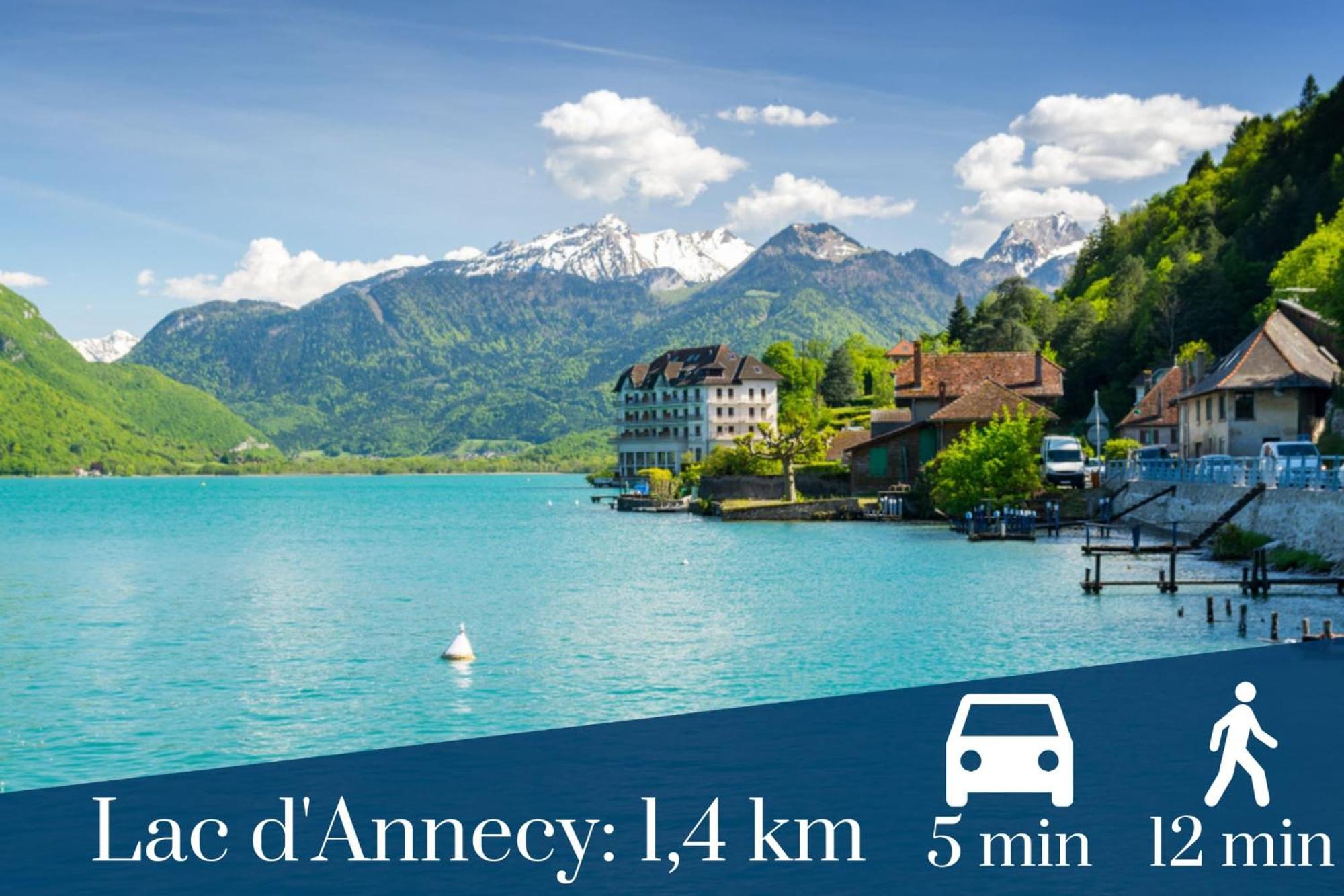 Homey Tidy - New / Proche Centre Annecy / Parking Gratuit / Logement Entierement Equipe Екстер'єр фото
